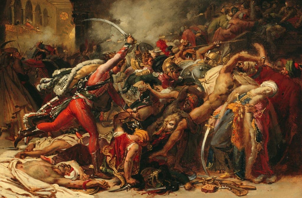 Sketch for The Revolt of Cairo by Anne-Louis Girodet de Roussy-Trioson (French, 1767-1824) — fine art print