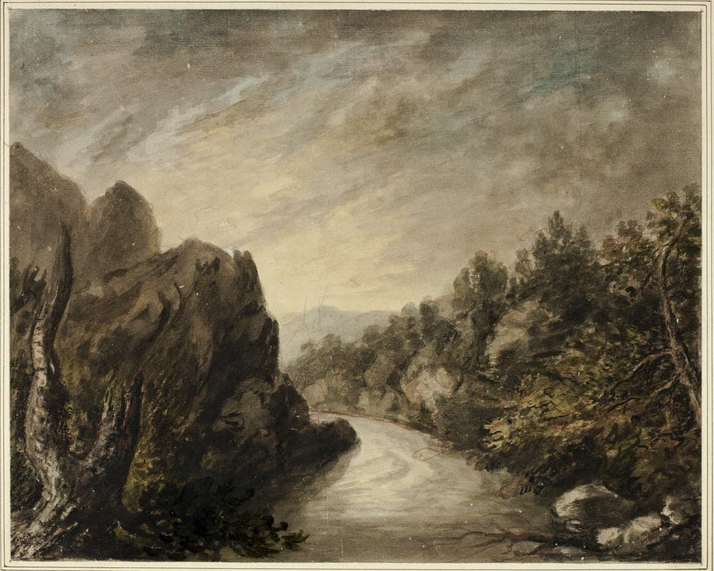River in Rocky Valley by Unknown Artist
British, 1800-1899 — fine art print