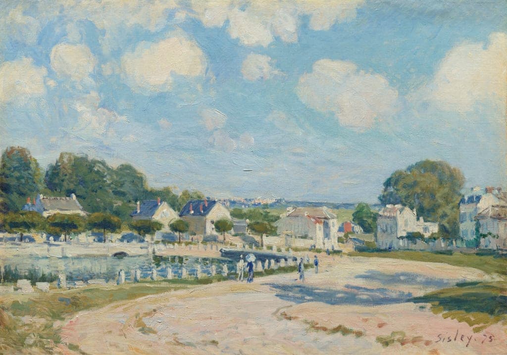Watering Place at Marly by Alfred Sisley (British, active in France, 1839–1899) — fine art print