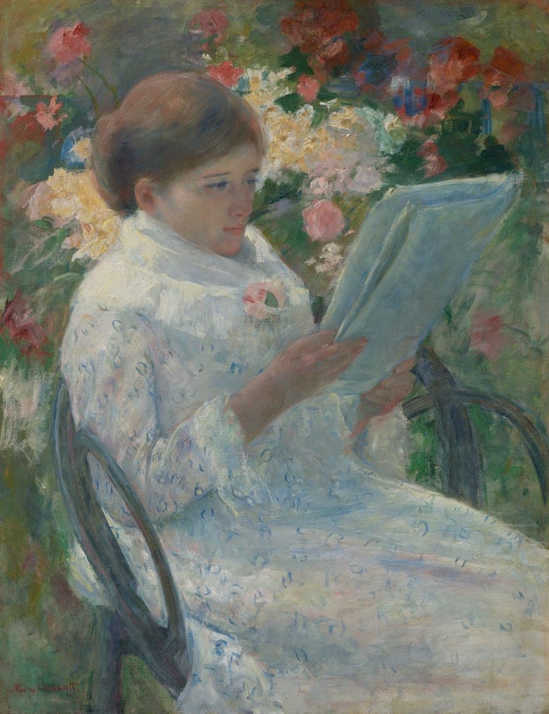 On a Balcony by Mary Cassatt (American, 1844–1926) — fine art print