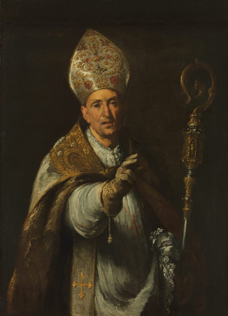 St. Gerardo Sagredo, Bishop of Csanád by Bernardo Strozzi (Italian, 1581–1664) — fine art print