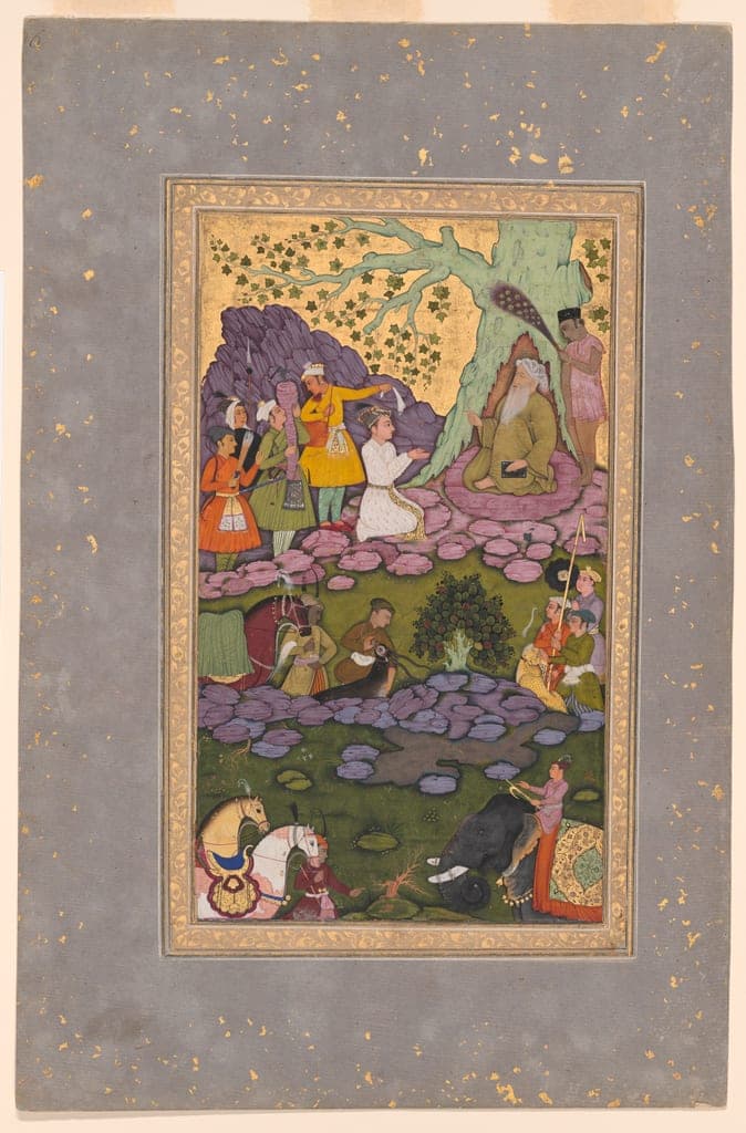 Prince Visiting an Ascetic during a Hunt by India
Kashmir — fine art print