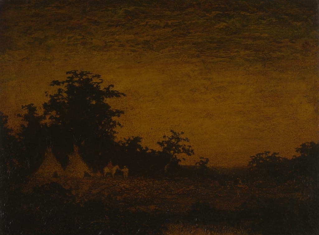 Indian Encampment by Ralph Albert Blakelock (American, 1847-1919) — fine art print