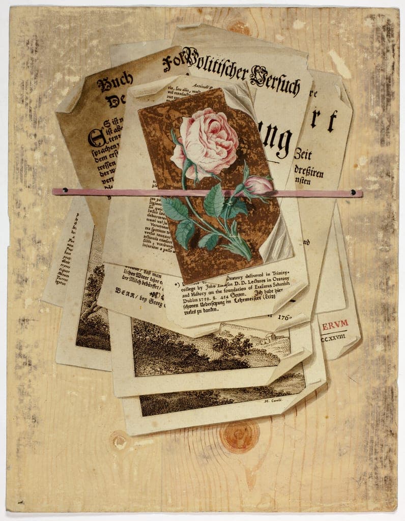 Trompe L'Oeil: Papers Pinned to Wall by Martin Cerulli
German, c. 1715-after 1765 — fine art print