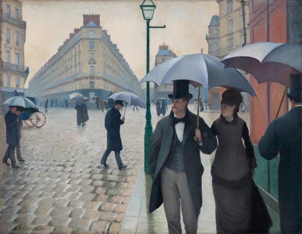 Paris Street; Rainy Day by Gustave Caillebotte (French, 1848–1894) — fine art print
