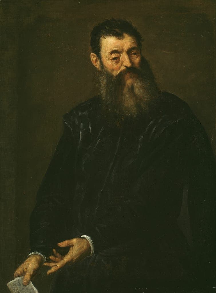 Portrait of a Gentleman by Jacopo Palma il Giovane (Jacopo Negretti; Italian, c. 1548–1628) — fine art print