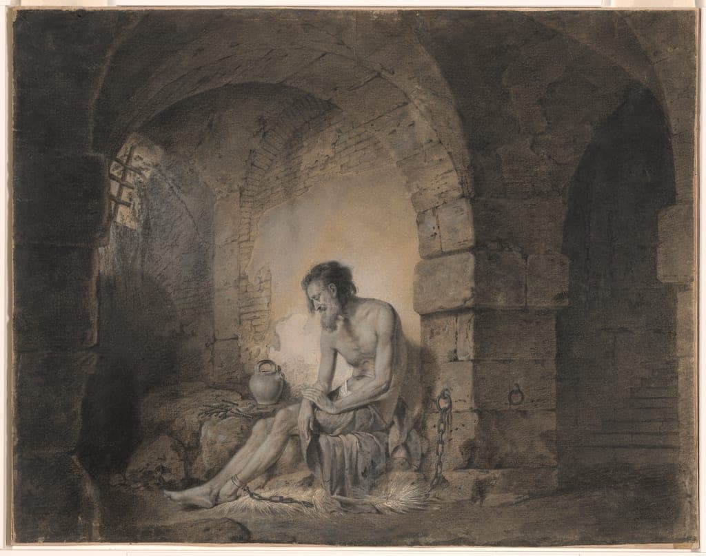 The Captive, from Sterne by Josiah Boydell (British, 1752-1817)
after Joseph Wright of Derby (British, 1734-1797) — fine art print