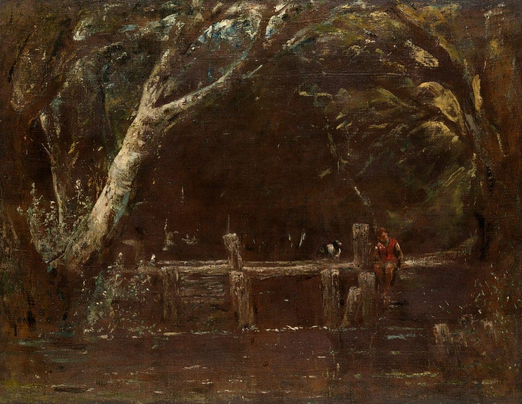 Landscape (The Lock) by Attributed to John Constable (English, 1776–1837) — fine art print